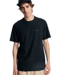 The Quiksilver Mens Slub Roundneck T-Shirt in Black