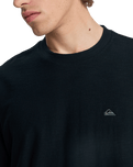 The Quiksilver Mens Slub Roundneck T-Shirt in Black