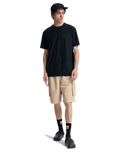 The Quiksilver Mens Slub Roundneck T-Shirt in Black