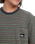 The Quiksilver Mens Onyx Stripe T-Shirt in Fallen Rock Onyx Stripe