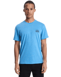The Quiksilver Mens Dola Injected Slub T-Shirt in Riviera
