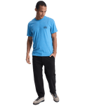 The Quiksilver Mens Dola Injected Slub T-Shirt in Riviera