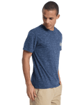 The Quiksilver Mens Dola Dola Injected T-Shirt in Dark Navy