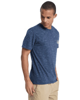 The Quiksilver Mens Dola Dola Injected T-Shirt in Dark Navy