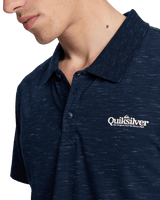 The Quiksilver Mens Stretch Polo Shirt in Dark Navy