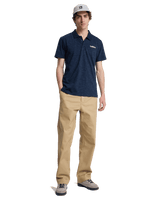 The Quiksilver Mens Stretch Polo Shirt in Dark Navy