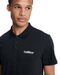 The Quiksilver Mens Stretch Polo Shirt in Black