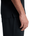 The Quiksilver Mens Stretch Polo Shirt in Black