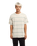 The Quiksilver Mens Birdwood Jacquard T-Shirt in Peyote Heritage Stripe Jacquard