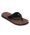 Carver Suede 26 Plus Flip Flops in Brown 2