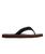 Carver Suede 26 Plus Flip Flops in Brown 2