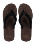 Carver Suede 26 Plus Flip Flops in Brown 2