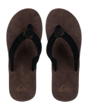 Carver Suede 26 Plus Flip Flops in Brown 2