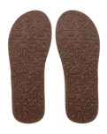 Carver Suede 26 Plus Flip Flops in Brown 2