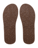 Carver Suede 26 Plus Flip Flops in Brown 2