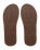 Carver Suede 26 Plus Flip Flops in Brown 2