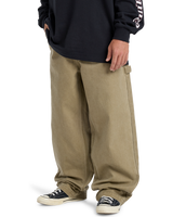 The Quiksilver Mens Mercury Straight Out Trousers in Elmwood