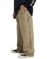 The Quiksilver Mens Mercury Straight Out Trousers in Elmwood