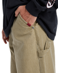 The Quiksilver Mens Mercury Straight Out Trousers in Elmwood