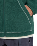 The Quiksilver Mens Clean Coast Block Fleece Jacket in Trekking Green