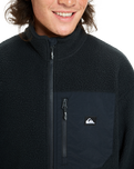 Clean Coast Zip Fleece Jacket in Black