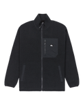 Clean Coast Zip Fleece Jacket in Black