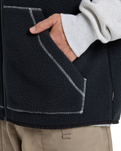 The Quiksilver Mens Clean Coast Gilet in Black