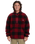 The Quiksilver Mens Mercury Woodlands Sherpa Fleece Jacket in Woodlands Biking Red
