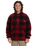 The Quiksilver Mens Mercury Woodlands Sherpa Fleece Jacket in Woodlands Biking Red