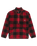 The Quiksilver Mens Mercury Woodlands Sherpa Fleece Jacket in Woodlands Biking Red