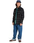 Bering Strait Check Shirt in Black Northsea Plaid