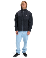 Shallow Water Full Zip Fleece Jacket in Indian Ink Heather