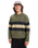 The Quiksilver Mens Cooper Polo Sweatshirt in Loden Green Rugby Polo Stripe