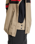 The Quiksilver Mens Steeze Technical Jacket in Fallen Rock