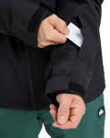 The Quiksilver Mens Titano Technical Snow Jacket in True Black