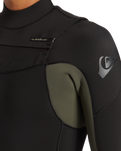 The Quiksilver Everyday Sessions 4/3mm Chest Zip Wetsuit in Thyme | Available at Anns Cottage