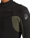 The Quiksilver Everyday Sessions 4/3mm Chest Zip Wetsuit in Thyme | Available at Anns Cottage