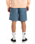 The Quiksilver Mens Taxer Cord Walkshorts in Coronet Blue