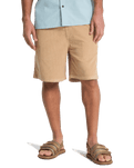 Taxer Cord Walkshorts in Khaki