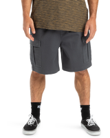 The Quiksilver Mens Taxer Cargo Walkshorts in Iron Gate