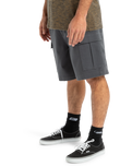 The Quiksilver Mens Taxer Cargo Walkshorts in Iron Gate