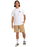 The Quiksilver Mens MW Chino Straight Walkshorts in Khaki