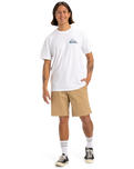 The Quiksilver Mens MW Chino Straight Walkshorts in Khaki