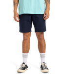 The Quiksilver Mens MW Chino Straight Walkshorts in Dark Navy