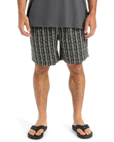 The Quiksilver Mens Taxer Jacquard Street Way Shorts in Black Street Way