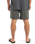 The Quiksilver Mens Taxer Jacquard Street Way Shorts in Black Street Way