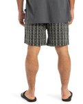 The Quiksilver Mens Taxer Jacquard Street Way Shorts in Black Street Way