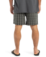The Quiksilver Mens Taxer Jacquard Street Way Shorts in Black Street Way