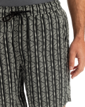 The Quiksilver Mens Taxer Jacquard Street Way Shorts in Black Street Way