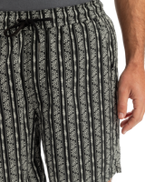 The Quiksilver Mens Taxer Jacquard Street Way Shorts in Black Street Way